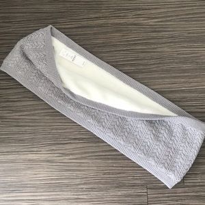 WHBM faux fur knit scarf